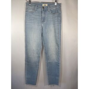 L'AGENCE El Matador Slim Light Wash Raw Hem‎ Jeans in Glacier Size 25 NEW